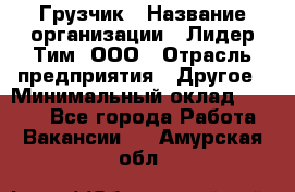 Грузчик › Название организации ­ Лидер Тим, ООО › Отрасль предприятия ­ Другое › Минимальный оклад ­ 6 000 - Все города Работа » Вакансии   . Амурская обл.